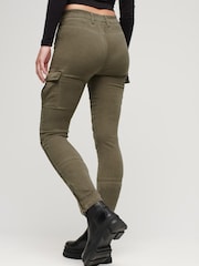 Superdry Green Skinny Fit Cargo Joggers - Image 2 of 5
