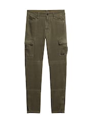 Superdry Green Skinny Fit Cargo Joggers - Image 5 of 5