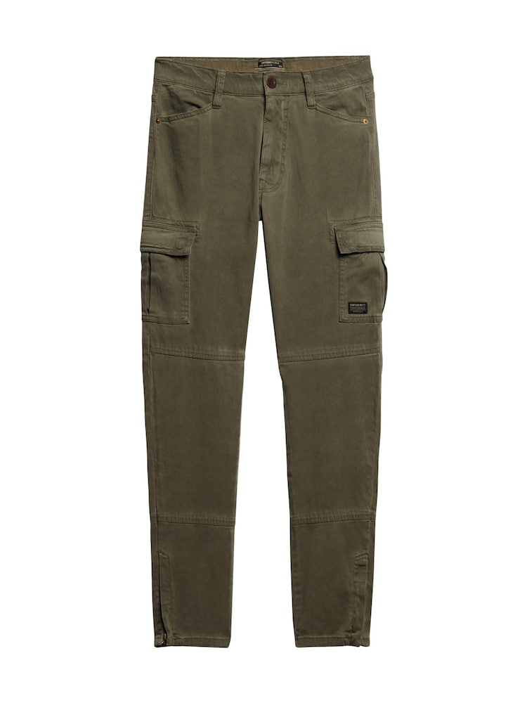 Superdry Green Skinny Fit Cargo Joggers - Image 5 of 5