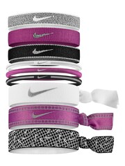 Nike Purple Reflective Swoosh Hair Ties 9 Pack - Image 1 of 1