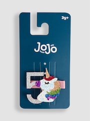 JoJo Maman Bébé Pastel Pink 5th Birthday Glitter Clip - Image 4 of 4