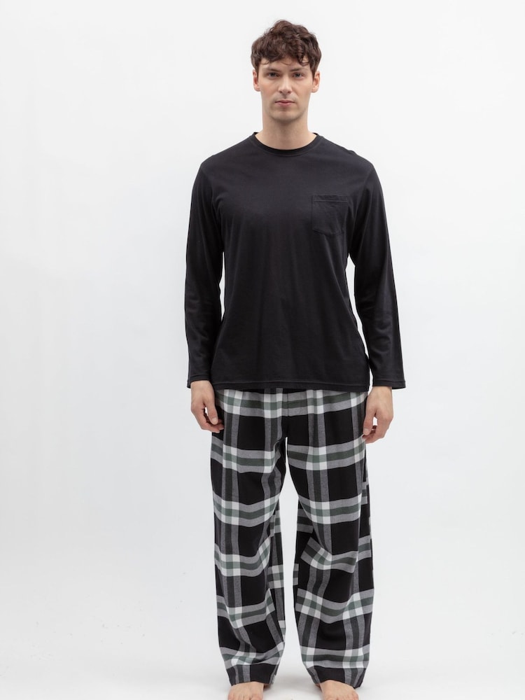 Musta - Cyberjammies-jerseytoppi ja RuutuPyjama-Monipakkaus - Kuva 2 / 3 Musta - Cyberjammies-jerseytoppi ja RuutuPyjama-Monipakkaus - Kuva 2 / 3