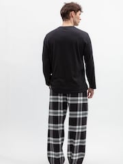 Musta - Cyberjammies-jerseytoppi ja RuutuPyjama-Monipakkaus - Kuva 3 / 3