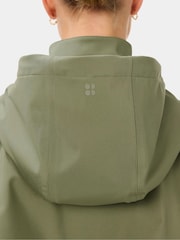 Sweaty Betty Green Motion Waterproof Cropped Parka - Image 5 of 5