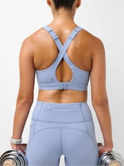 Sweaty Betty Faded Blue Power Pulse Bra - Image 4 of 6