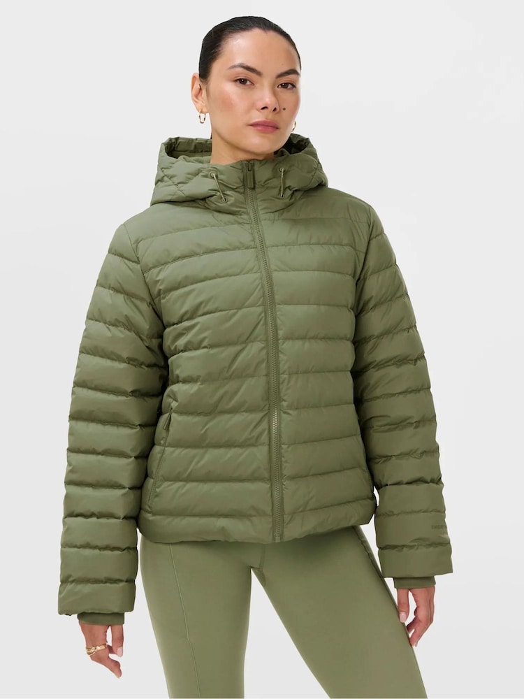 Sweaty Betty Green Nimbus Lightweight Short Puffer Jacket - Image 1 of 6 Sweaty Betty Green Nimbus Lightweight Short Puffer Jacket - Image 1 of 6