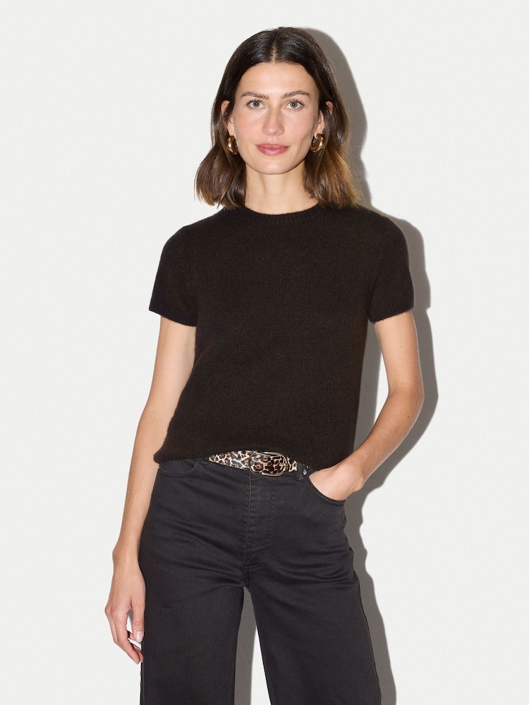 Maro - Jigsaw Cashmere T-Shirt - Imaginea 1 din 6