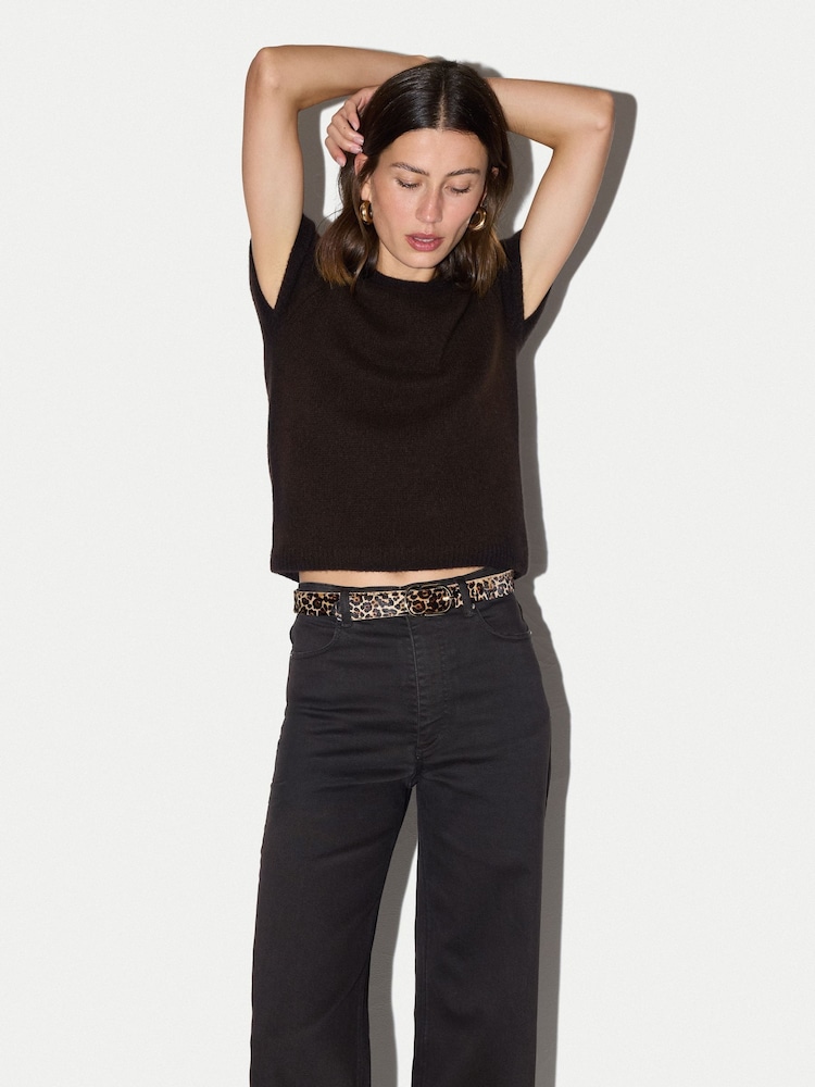 Maro - Jigsaw Cashmere T-Shirt - Imaginea 2 din 6