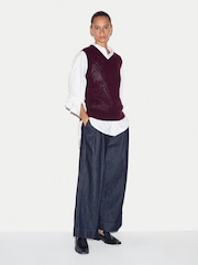 Jigsaw White Oversized Cotton Shirt - Image 6 of 6