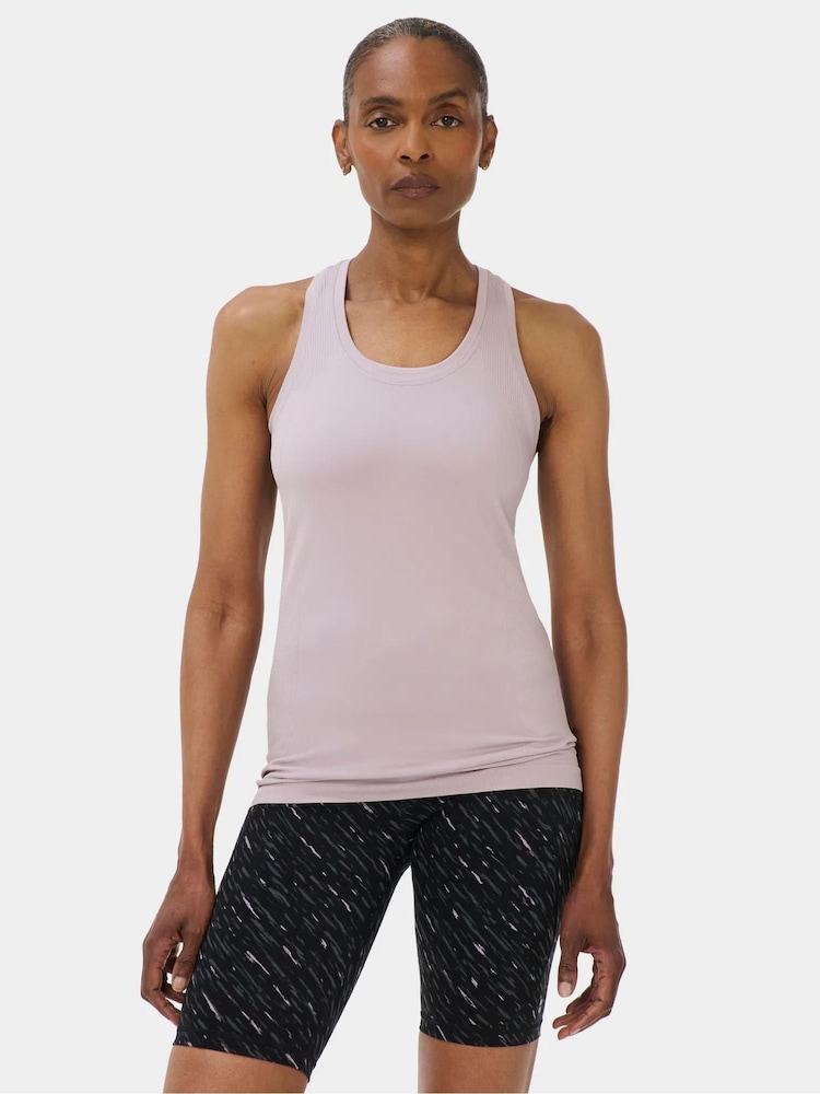 Sweaty Betty Purple Athlete Seamless Gym Vest - Image 1 of 7