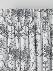 Laura Ashley Charcoal Tuileries Made to Measure 100% Cotton Curtains - Image 7 of 9