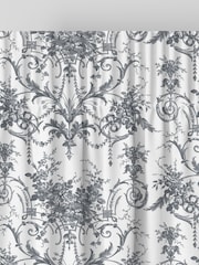 Laura Ashley Charcoal Tuileries Made to Measure 100% Cotton Curtains - Image 8 of 9