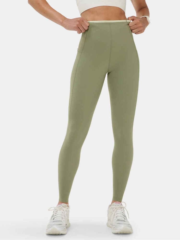 Sweaty Betty Green Power UltraSculpt 7/8 Laser Cut Leggings - Image 1 of 6 Sweaty Betty Green Power UltraSculpt 7/8 Laser Cut Leggings - Image 1 of 6