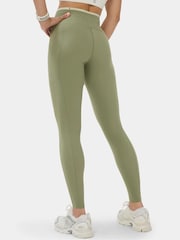 Sweaty Betty Green Power UltraSculpt 7/8 Laser Cut Leggings - Image 3 of 6