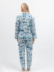 Blå vinterlandskap - Cyberjammies Mönstrad Pyjamas Set - Bild 3 av 4