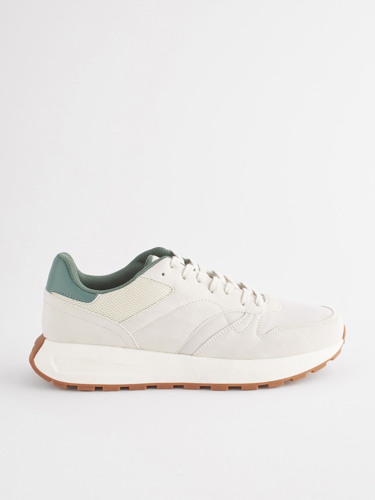 Off White Runner Trainers - Image 2 of 6