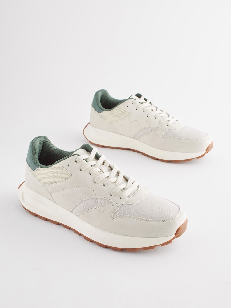Off White Runner Trainers - Image 3 of 6