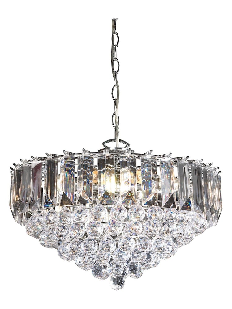 Gallery Home Chrome Mato 6 Bulb Pendant Ceiling Light - Image 1 of 1