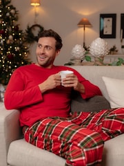 Punainen - Cyberjammies-jerseytoppi ja RuutuPyjama-Monipakkaus - Kuva 1 / 3