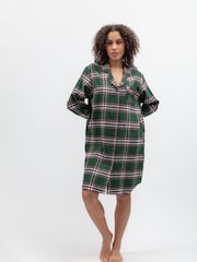 ירוק - Cyberjammies כותונת לילה בדוגמת משבצות מסיב סרוק קלות - תמונה 2 מתוך 4