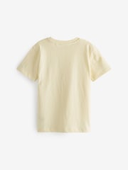 Multi Pastel 100% Cotton Short Sleeve Stag Embroidered T-Shirts 4 Pack (3-16yrs) - Image 5 of 7