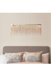 Gallery Home Chrome Belleville 1 Bulb Pendant Ceiling Light - Image 1 of 16