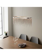 Gallery Home Chrome Belleville 1 Bulb Pendant Ceiling Light - Image 7 of 16