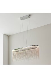 Gallery Home Chrome Belleville 1 Bulb Pendant Ceiling Light - Image 11 of 16