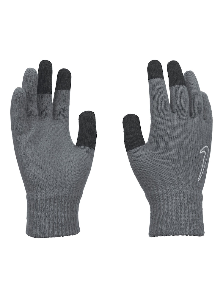 Nike Grey Kids Knitted Tech Grip 2.0 Gloves - Image 1 of 3