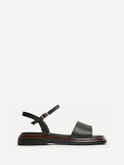 Linzi Black Balance Two Part Flat Sandals - Image 2 of 5
