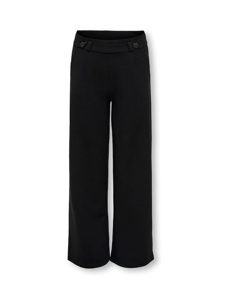 ONLY KIDS Black Wide Leg Stretchy Jersey Trousers - Image 2 of 4 ONLY KIDS Black Wide Leg Stretchy Jersey Trousers - Image 2 of 4