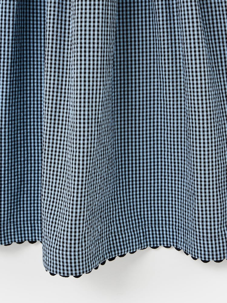 Oliver Bonas Blue Blue & Black Gingham Strappy Midi Dress - Image 6 of 6 Oliver Bonas Blue Blue & Black Gingham Strappy Midi Dress - Image 6 of 6