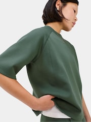 Sweaty Betty Свитшот из пике с вырезом под горло и короткими рукавами - Изображение 1 6