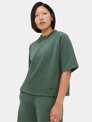 Sweaty Betty Свитшот из пике с вырезом под горло и короткими рукавами - Изображение 4 6