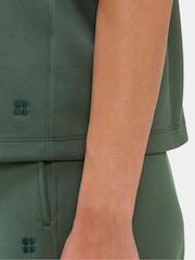 Sweaty Betty Свитшот из пике с вырезом под горло и короткими рукавами - Изображение 6 6
