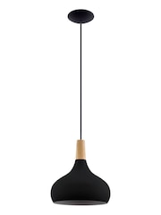 Eglo Black Sabinar Modern 1P20 Ceiling Light Pendant - Image 2 of 3