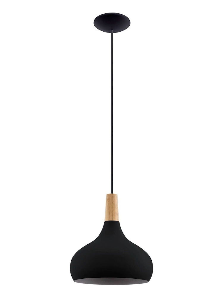 Eglo Black Sabinar Modern 1P20 Ceiling Light Pendant - Image 2 of 3