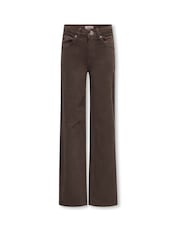 ONLY KIDS Brown Juicy Regular Waist Wide Leg Jeans With Comfort Stretch - Image 1 of 3