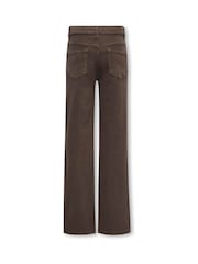 ONLY KIDS Brown Juicy Regular Waist Wide Leg Jeans With Comfort Stretch - Image 2 of 3