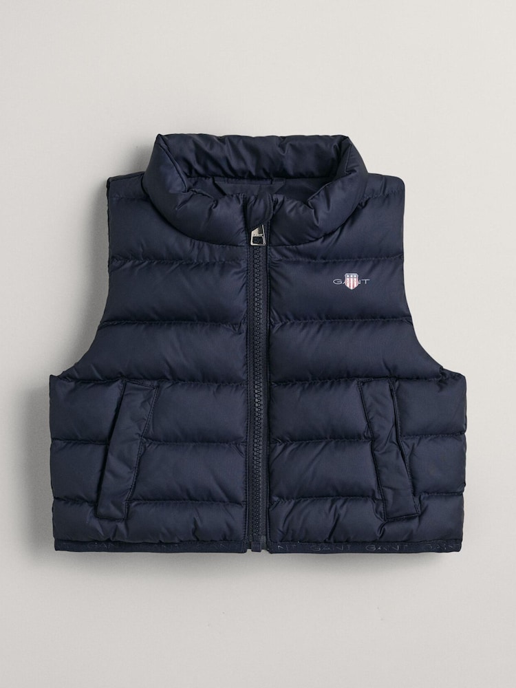GANT Baby Shield Logo Puffer Gilet - Image 1 of 2