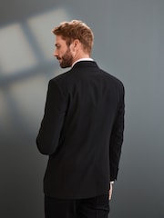 črna - Klasičen kroj - Signature Tollegno Italian Wool Suit jakna; suknjič - Slika 3 iz 8