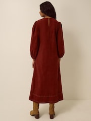 Monsoon Joyce Embroidered Corduroy Midi Dress - Bild 3 von 4