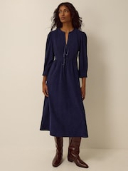 Monsoon שמלת סמוק באורך מידי מבד קורדרוי, דגם Sara - תמונה 1 מתוך 5