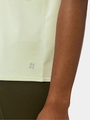 Sweaty Betty Green Soft Flow Studio Keyhole Back Tank Top - Image 4 of 6