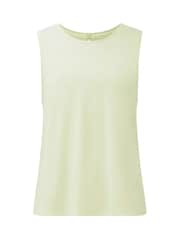 Sweaty Betty Green Soft Flow Studio Keyhole Back Tank Top - Image 5 of 6