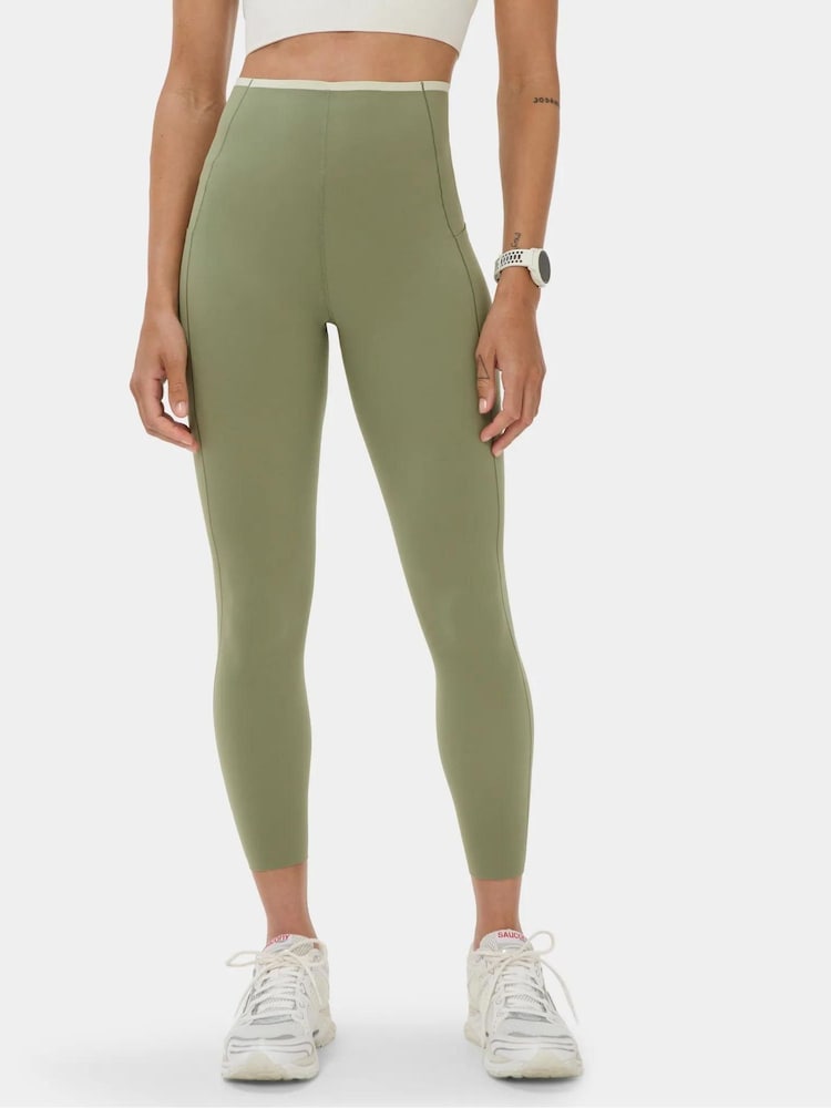 Sweaty Betty Green 7/8 Length Power UltraSculpt Laser Cut Leggings - Image 2 of 6