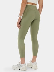 Sweaty Betty Green 7/8 Length Power UltraSculpt Laser Cut Leggings - Image 3 of 6