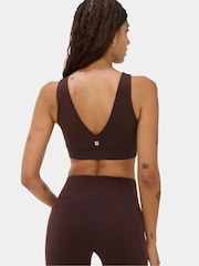 Sweaty Betty Brown Ultimate Studio Yoga Voop Bra - Image 3 of 6