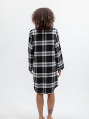 שחור - Cyberjammies כותונת לילה בדוגמת משבצות מסיב סרוק קלות - תמונה 3 מתוך 4