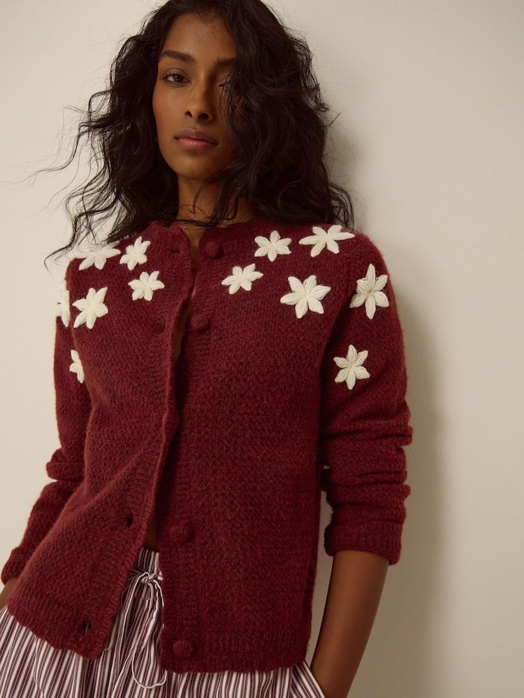 Monsoon Erin Floral Embroidered Cardigan - Image 1 de 4 Monsoon Erin Floral Embroidered Cardigan - Image 1 de 4